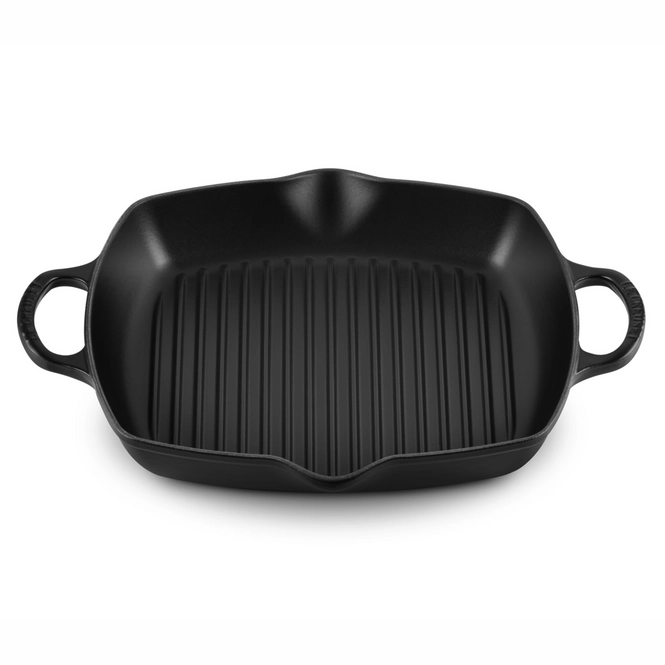 Hoge Grill Le Creuset Vierkant Mat Zwart Cm Pannenwinkel